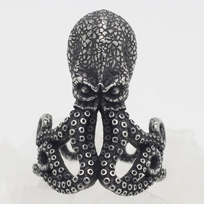 Steampunk Octopus Ring - Stainless Steel
