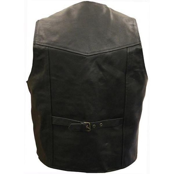 Classic Leather Biker Vest by Skintan Leather