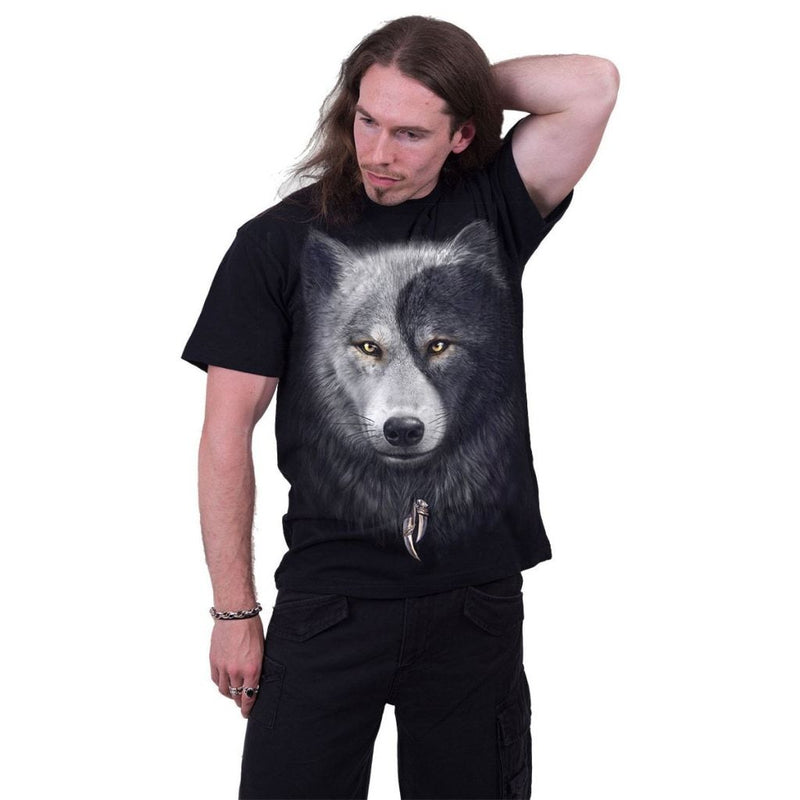 Spiral Wolf Chi - T-Shirt Black
