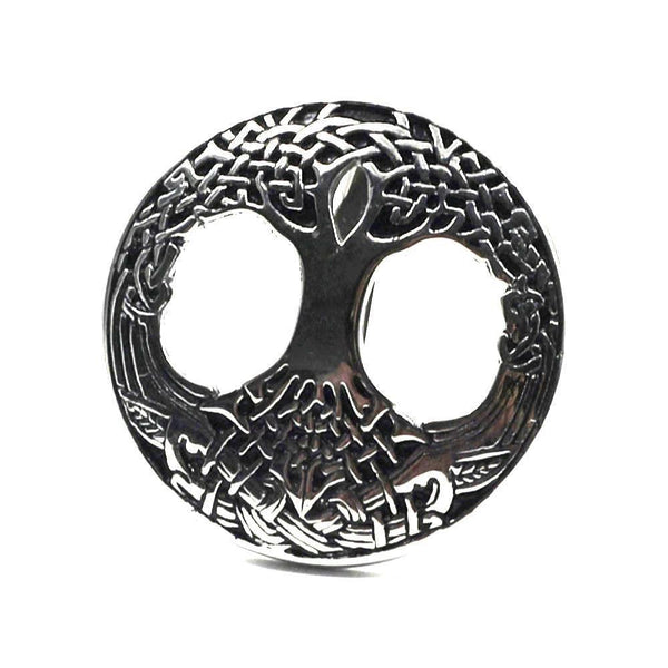 Celtic Tree Of Life Ring – Stainless Steel Irish Knot Vintage Silver Band - View #12