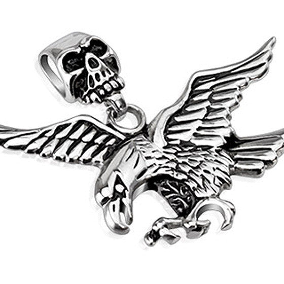 Biker Pendants Skull Pendants Stainless Steel & Silver Badboy