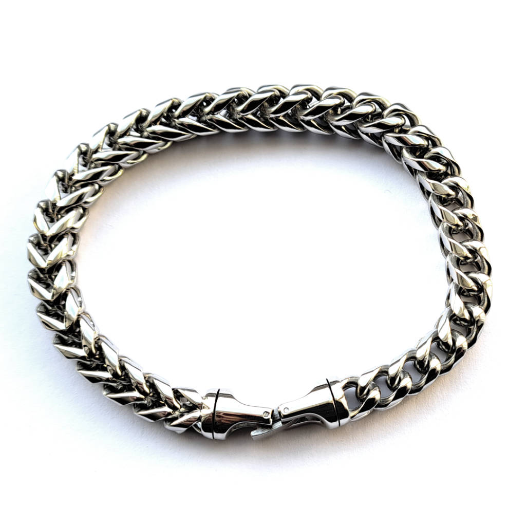 Biker Chain Bracelet - Stainless Steel - 36-1276