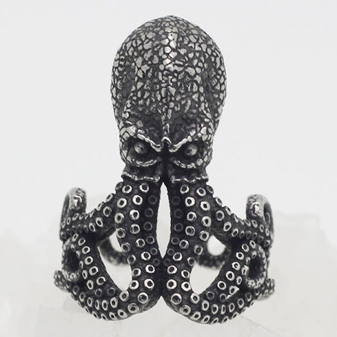 Steampunk Octopus Ring - Stainless Steel