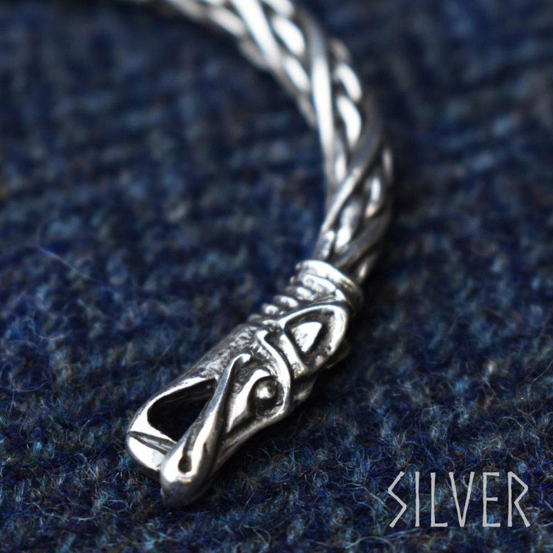 Asgard Small Dragon Bracelet – Pewter or Silver-Asgard-Dark Fashion Clothing