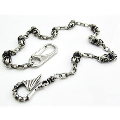Stainless Steel Skulls Wallet Chain