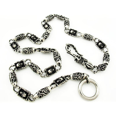 Stainless Steel Skulls Wallet Chain