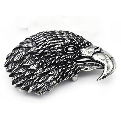 Biker Eagle Belt Buckle - Stainless Steel - 350005