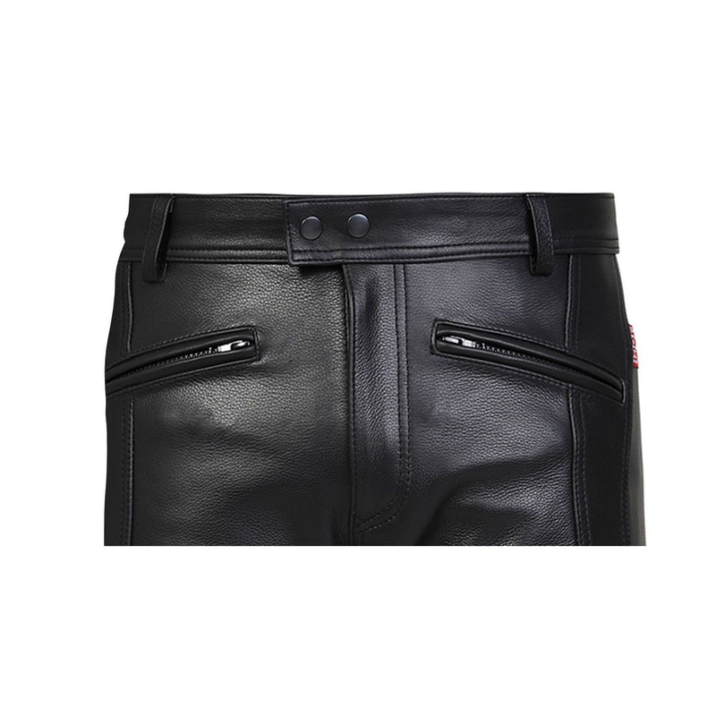 Aragon Leather Biker Trousers by Skintan Leather