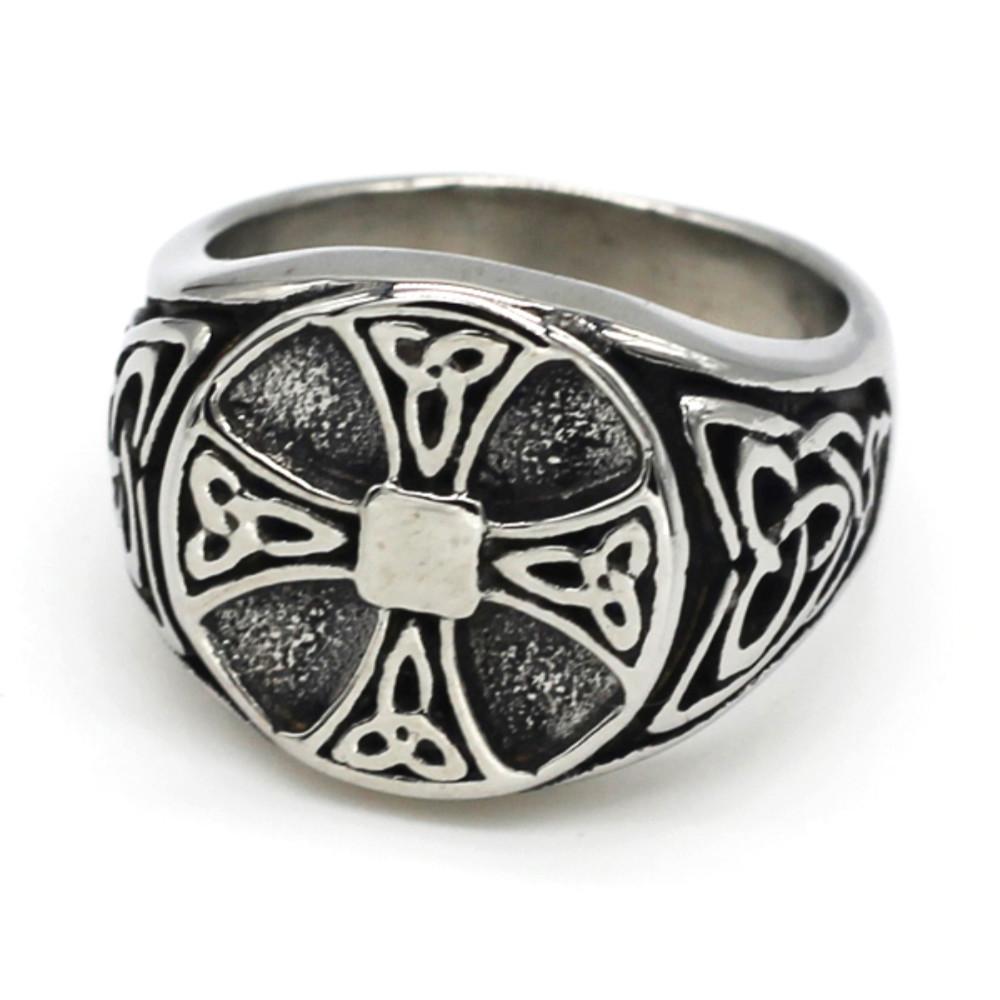 Celtic Cross Ring - Stainless Steel - 0625