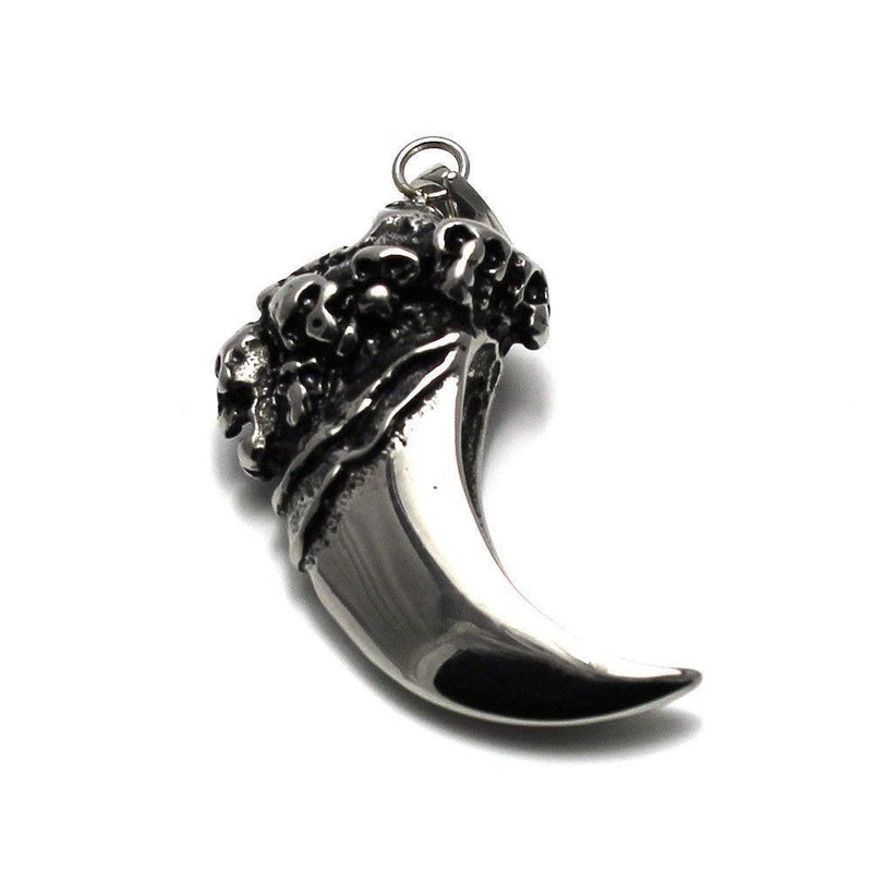 Claw Pendant With Skulls - Stainless Steel 000003