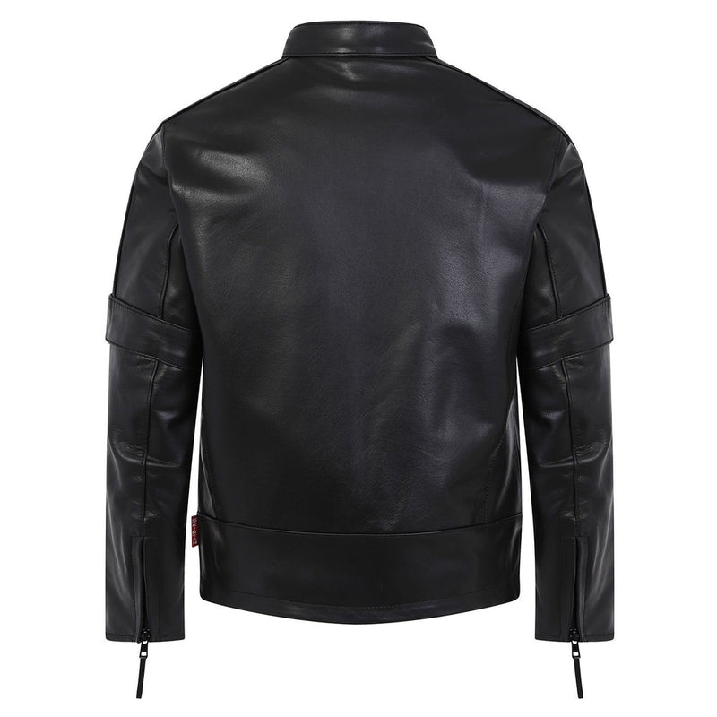 Creed Children's Black Leather Biker Jacket