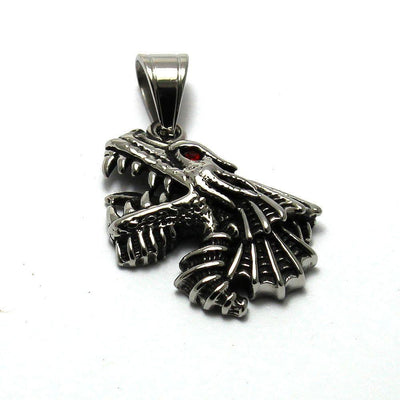 Dragon Head Pendant With Red Eyes - 620002