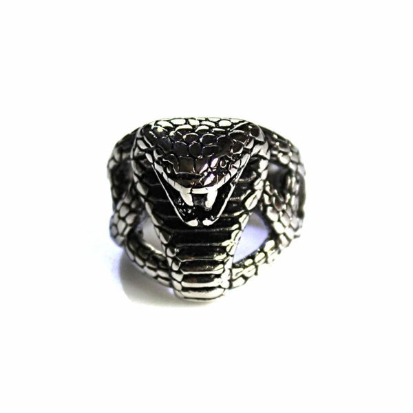 Large Cobra Ring in Stainless Steel - HR-Q8068
