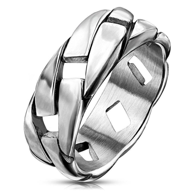 Link Chain Stainless Steel Ring