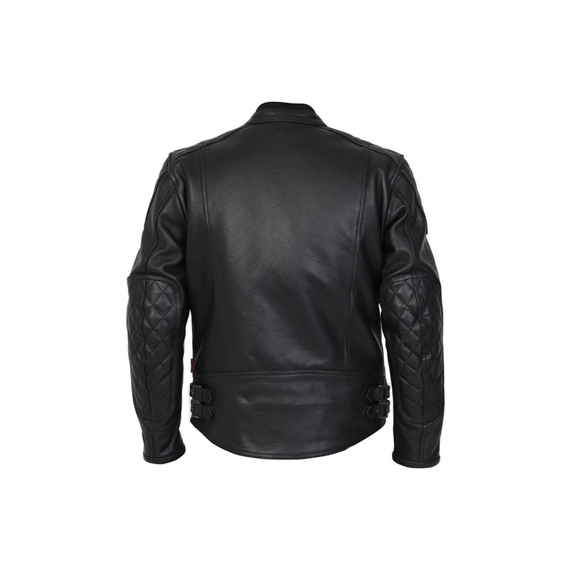 Macau Men’s Black Leather Motorcycle Jacket