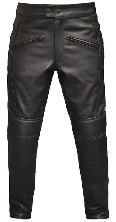 Monza Leather Motorbike Trousers - CE Armoured