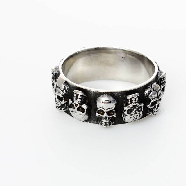 Multi Skulls Ring - Stainless Steel - 0165