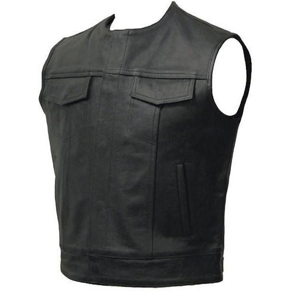 Opie - Classic Cut Off Outlaw Vest by Skintan Leather