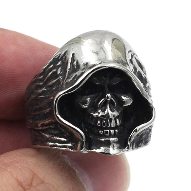 Reaper Skull Biker Ring - Stainless Steel