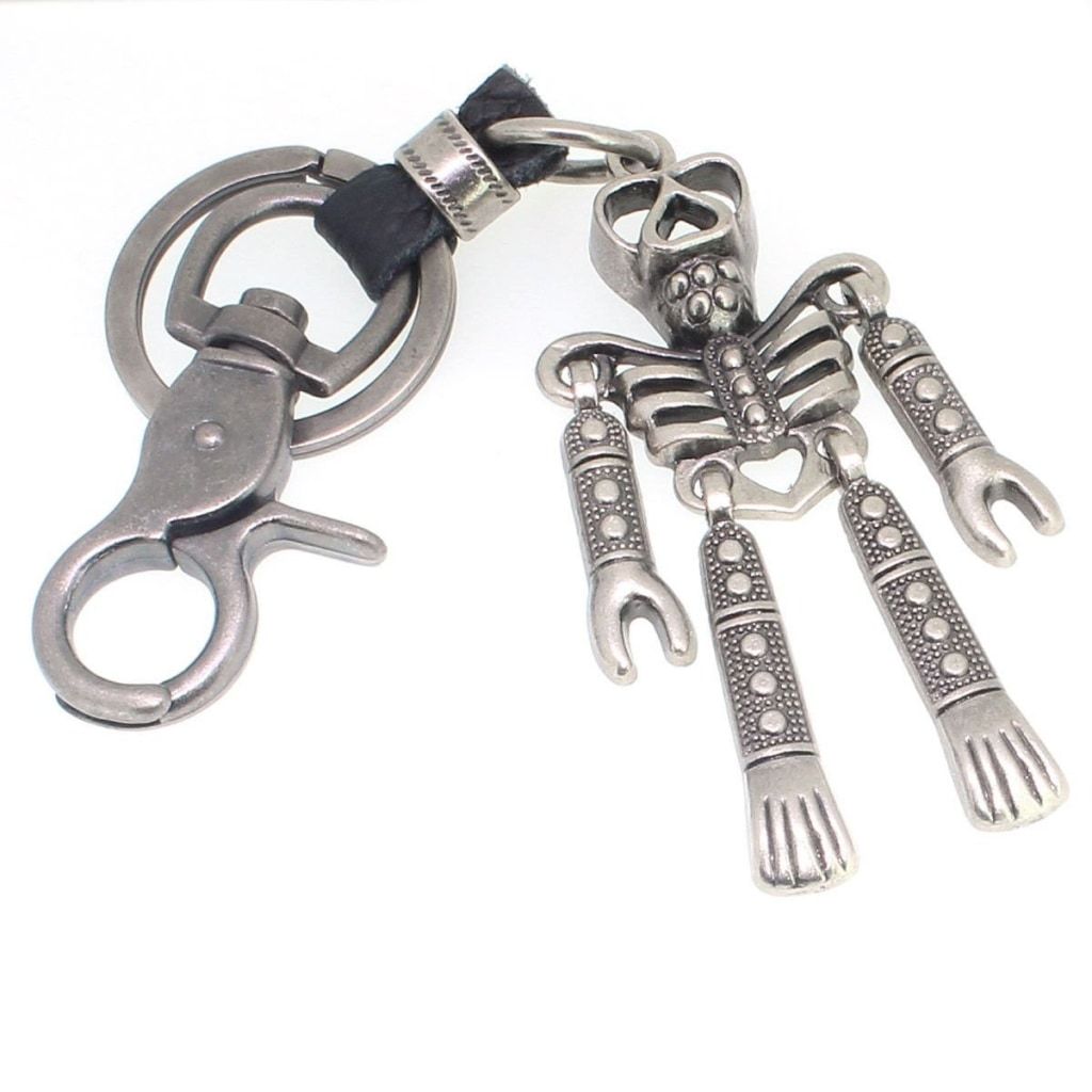 Nice Key Rings Skeleton Skeleton Key Ring With Movable Limbs – Badboy Jewellery