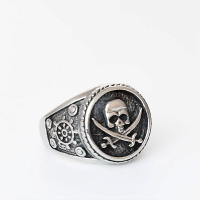 Skull and Crossbones Ring - Stainless Steel