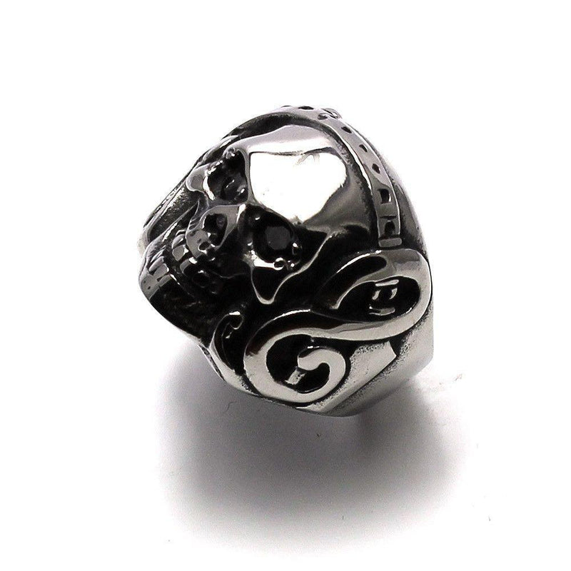 Skull and Guitar Ring - Stainless Steel 350153