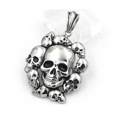 Skull & Skulls Pendant - Stainless Steel