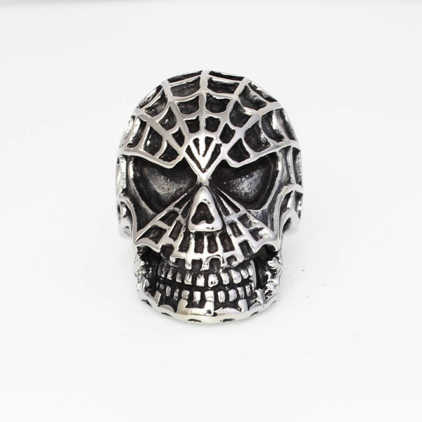 Spider Skull Ring - Stainless Steel - 350186