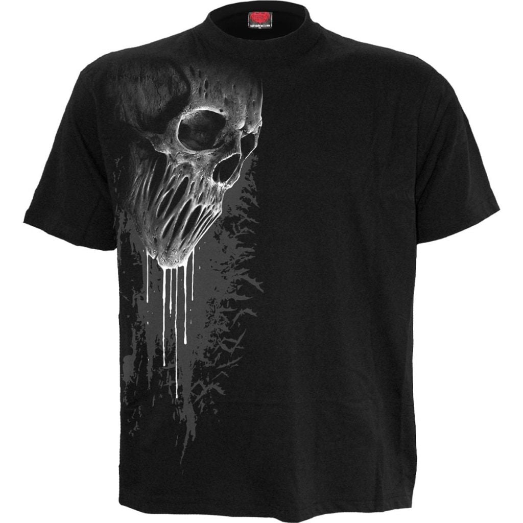 Spiral Bat Curse - Front Print T-Shirt Black