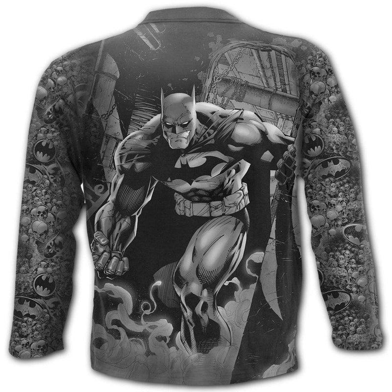 Spiral Batman - Vengeance Wrap's - Allover Longsleeve T-Shirt Black