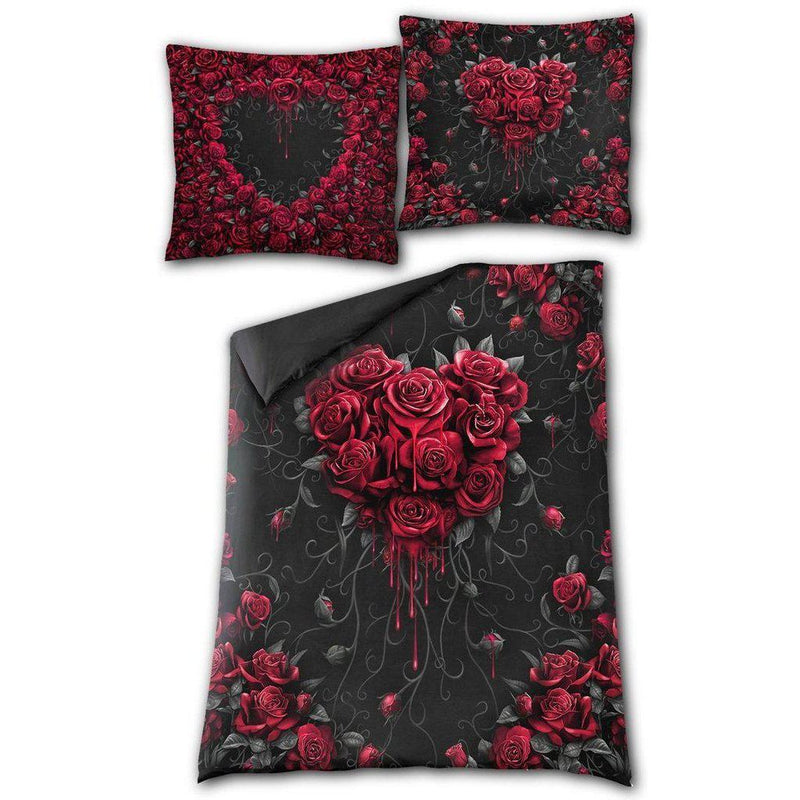 Spiral Bleeding Heart - Single Duvet Cover + UK And EU Pillow case