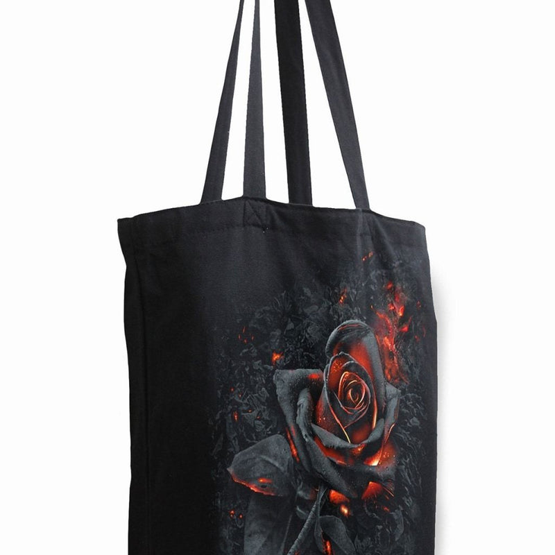 Spiral Burnt Rose - Bag 4 Life - Canvas 80Z Long Handle Tote Bag