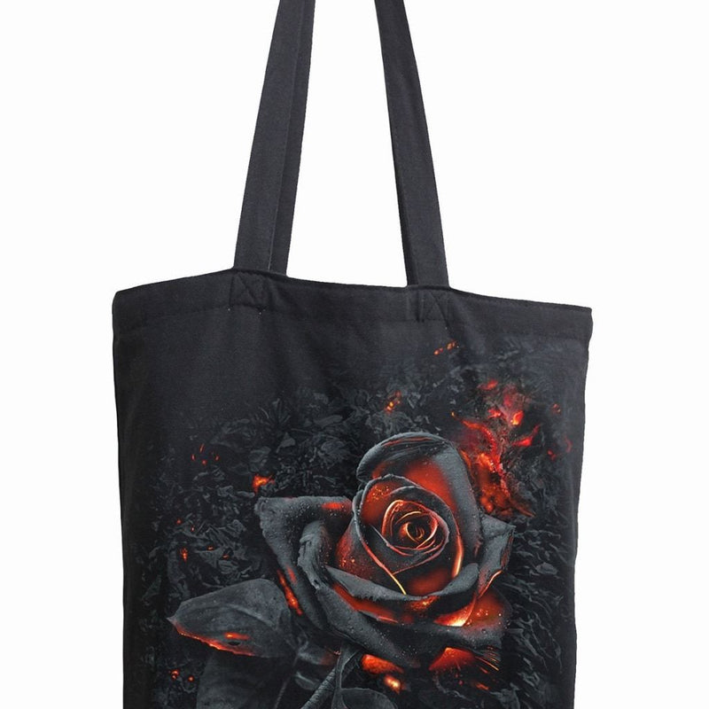 Spiral Burnt Rose - Bag 4 Life - Canvas 80Z Long Handle Tote Bag