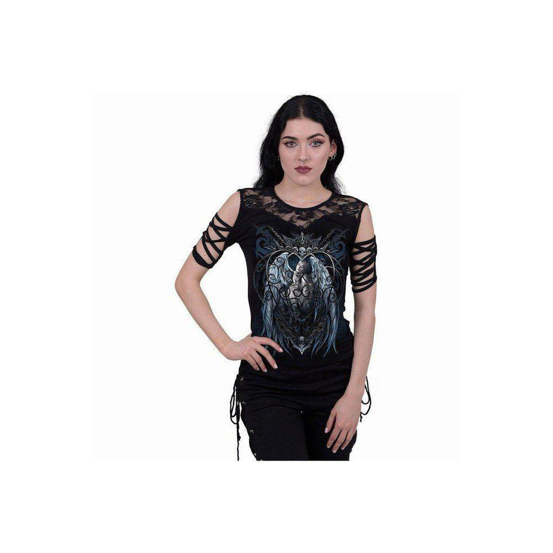 Spiral Caged Angel - Lace Shoulder Strap Sleeve