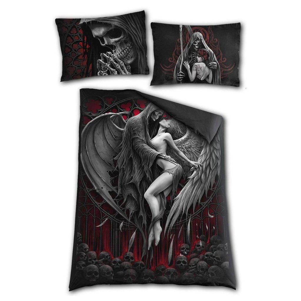 Spiral Dead Kiss - Single Duvet Cover + UK And EU Pillow case