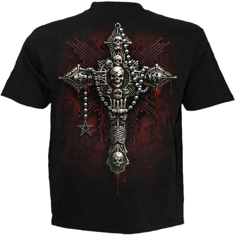 Spiral Death Bones - T-Shirt Black