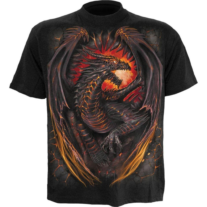 Spiral Dragon Furnace - T-Shirt Black