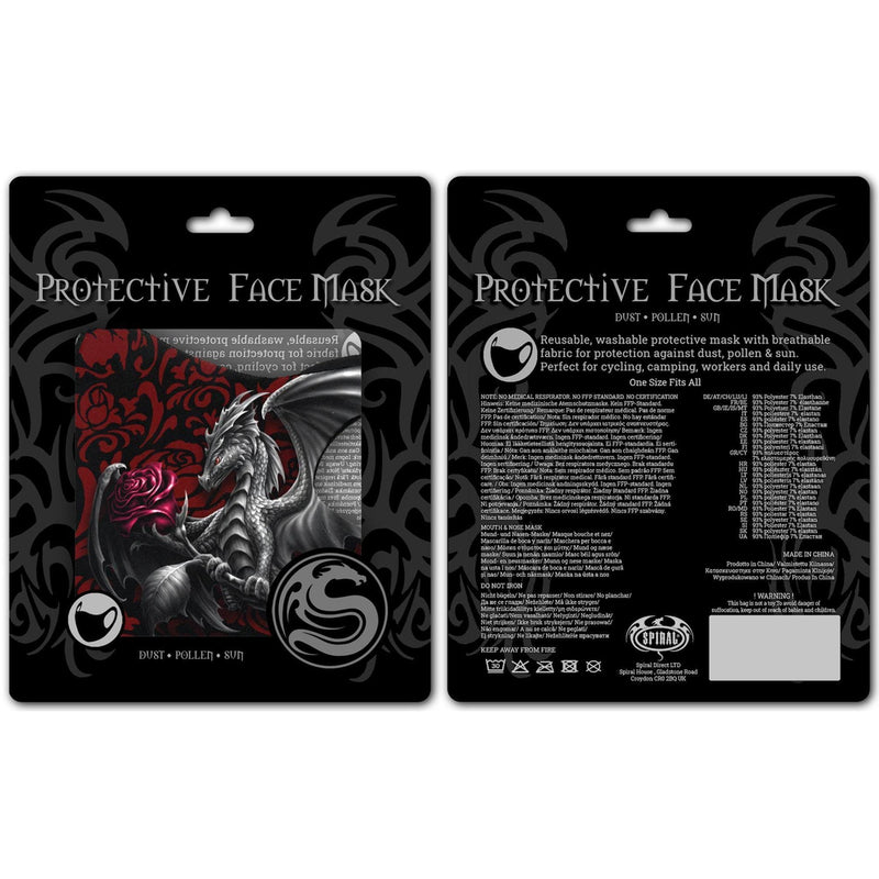 Spiral Dragon Rose - Protective Face Masks