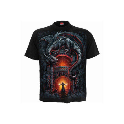 Spiral Dragon's Lair - T-Shirt Black