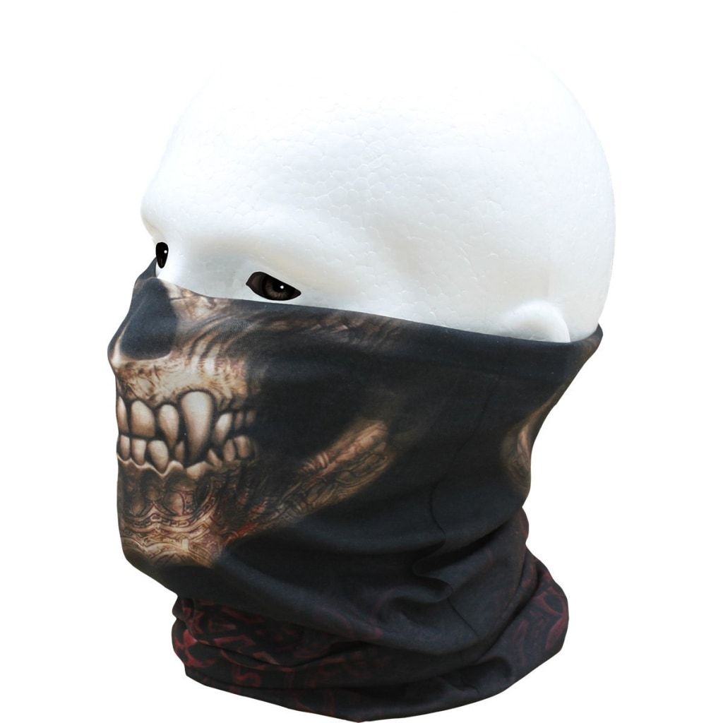 Spiral Goth Skull - Multifunctional Face Wraps