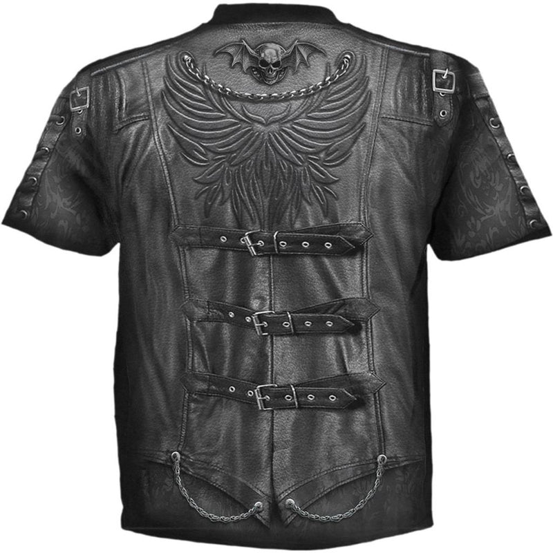 Spiral Goth Wrap - Allover T-Shirt Black