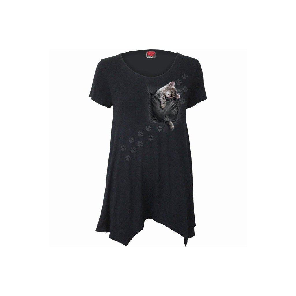 Spiral Pocket Kitten - Smock - Tunic Casual Top