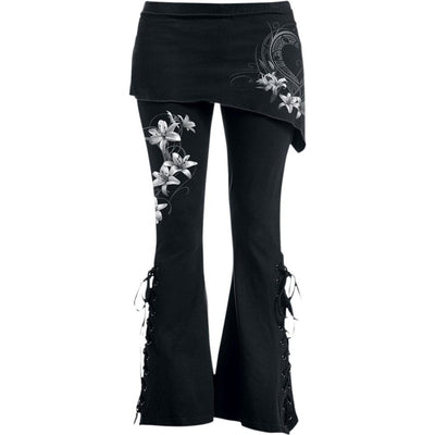 Spiral Pure Of Heart - 2In1 Boot-Cut Leggings With Micro Slant Skirt