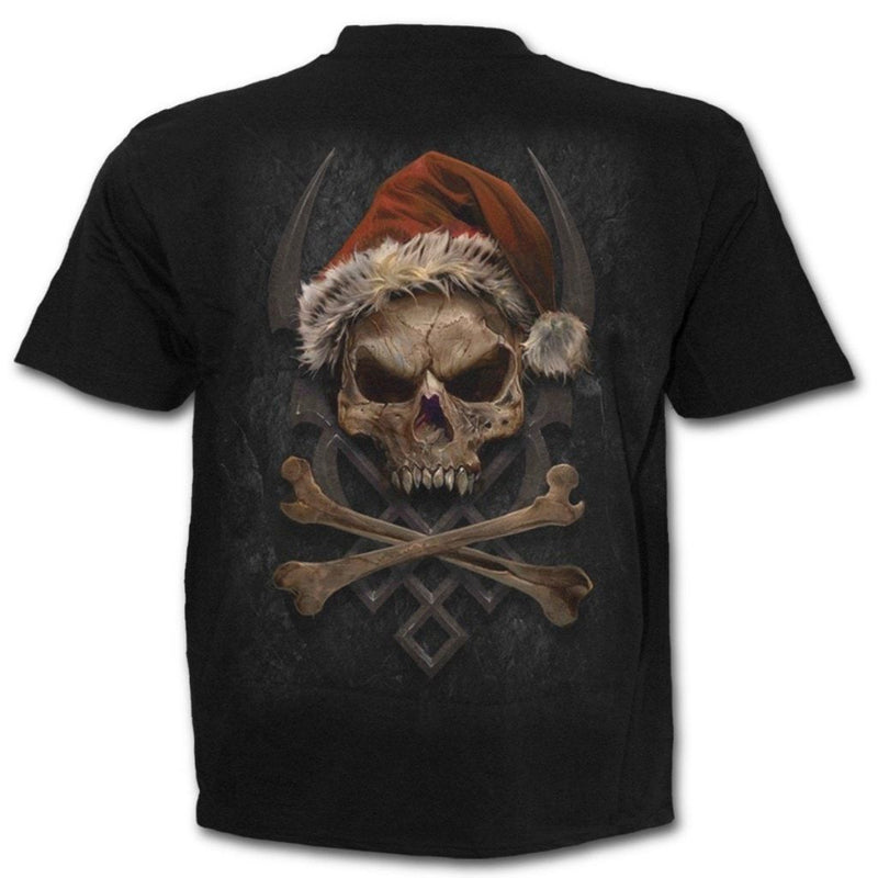 Spiral Rock Santa - T-Shirt Black