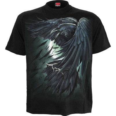 Spiral Shadow Raven - T-Shirt Black
