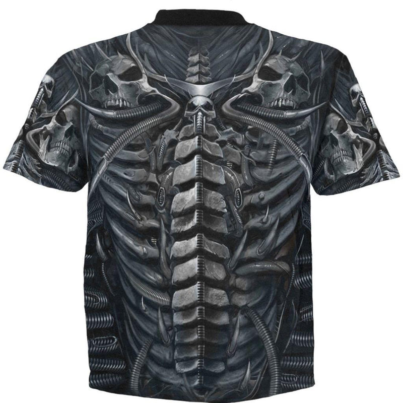 Spiral Skull Armour - Allover T-Shirt Black