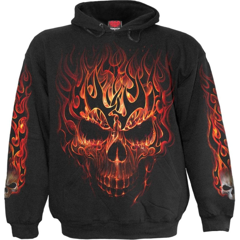 Spiral Skull Blast - Hoody Black
