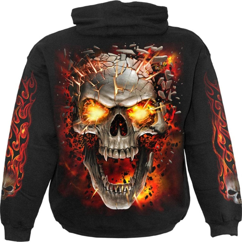 Spiral Skull Blast - Hoody Black
