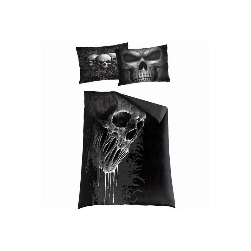 Spiral Skull Scroll - Single Duvet Cover + UK And EU Pillow case