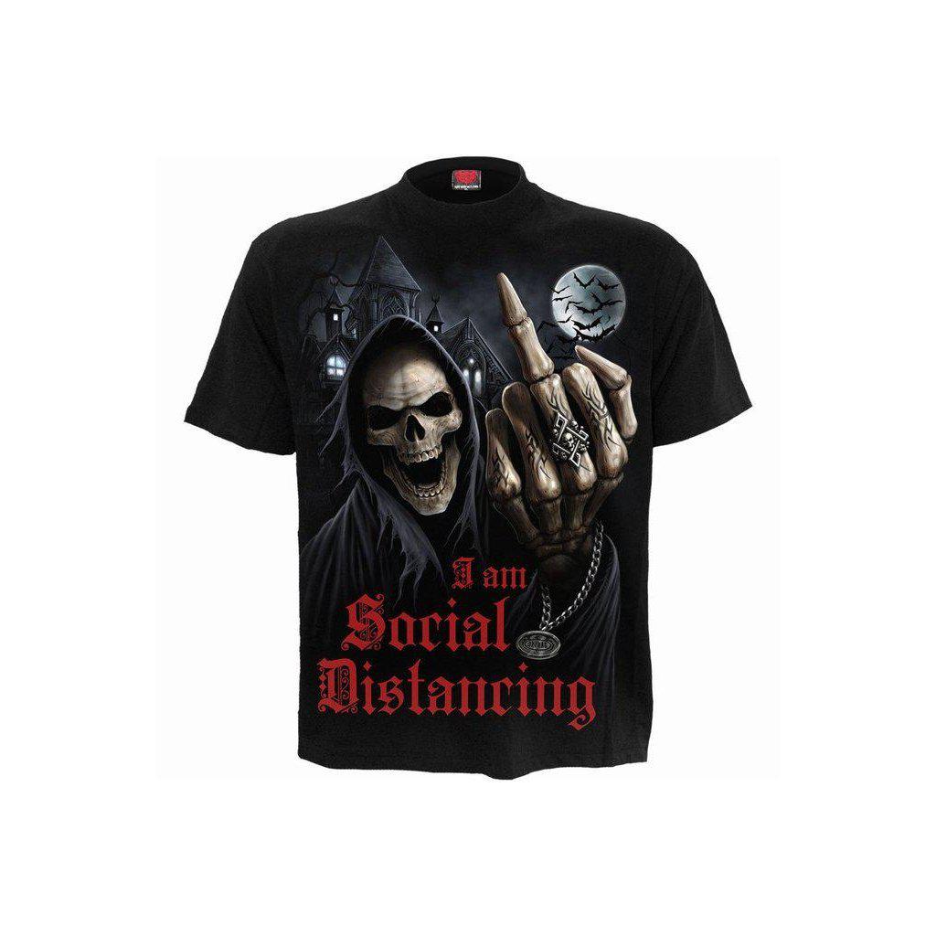 Spiral Social Distance - T-Shirt Black
